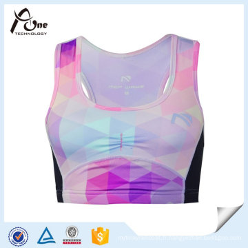 Sublimation Femmes Courir Sous-Vêtements Gym Soutien-Gorge pour la Vente en gros